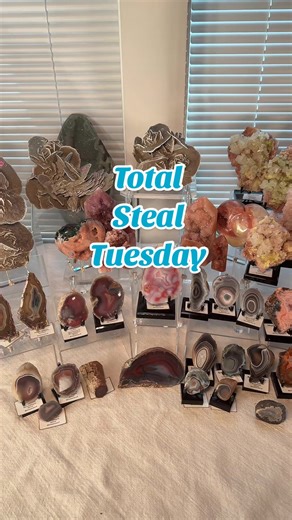 On this table, we will be having all types of minerals from polish to specimen, probably more leaning on the specimen side, but we will throw in some Polished stuff from time to time! This table is geared more towards affordable, but still higher end Minerals for my collectors that don’t want spend a ton but still want to collect with quality and budget in mind. Our first total steel Tuesday will be tomorrow at 5 PM PST we will see you there. To win a $15 gift card to my shop. Please make sure y