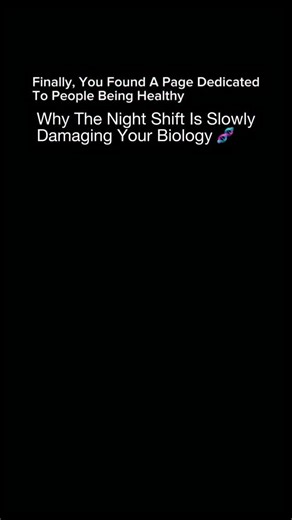 Health | Organic | Gym on Instagram: "Working the Night Shift Can Shorten Your Lifespan Most people think night shift is just a schedule change. In reality, it changes how your body functions at a biological level. Humans are biologically wired for daylight activity and nighttime recovery. Working overnight disrupts circadian rhythms that control hormones, metabolism, immune function, and cellular repair. When sleep happens out of sync with light exposure, critical processes like melatonin relea