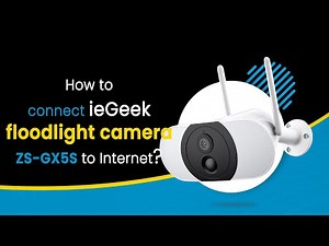How to connect ieGeek floodlight camera ZS-GX5S to Internet | Floodlight Cam Setup