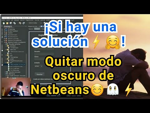 Como quitar modo oscuro en Netbeans