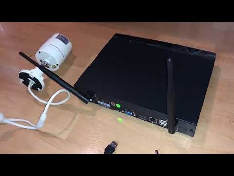 Security system YESKAMO WLAN surveillance system indoor outdoor connection and setup instructions