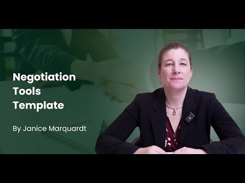 Negotiation Tool Templates to Super Charge Your Negotiation Process