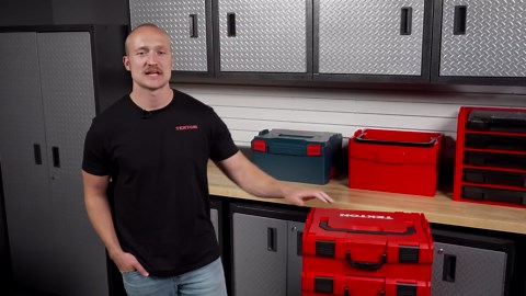 TEKTON High-Torque Screwdriver Set with Open Top Drawer and Rack, 10-Piece (#0-#3, 1/8-5/16 in.) | OLB94101