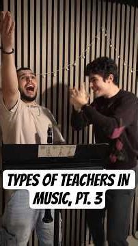 Types of teachers in music, part 3🔥🎶 #music #piano #clarinet #humor #comedy #teacher #duo #funny