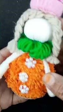 Easy Doll Making Tutorial - How to make yarn/woolen Doll at home#viewers#nintendo💥💥#flowers#