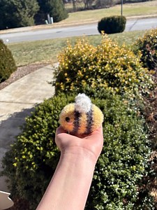 Crochet Fuzzy Bee Plush, Small, Cute - Etsy