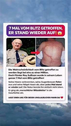 7 Mal vom Blitz getroffen… und überlebt 😳⚡