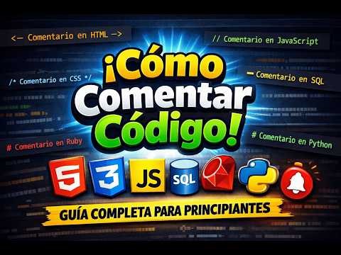 Cómo comentar código en HTML, CSS, JavaScript, Python, SQL y Ruby | Guía para principiantes