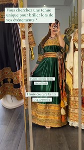 ✨ Élégance intemporelle avec une touche de modernité. ✨ Découvrez notre dernière création : une sublime robe verte, parfaite pour vos occasions spéciales. 🌿 Couture raffinée, confort assuré, et un design qui sublime toutes les silhouettes. 💚 📍 Disponible dès maintenant dans notre boutique Haute Couture Kenza. 📲 Commandez directement via Instagram ou passez nous voir en boutique ! #HauteCoutureKenza #RobeVerte #ModeTraditionnelle #Élégance #FaitMain #CoutureDeLuxe #Tendance2024 #ArtisanatAlgé