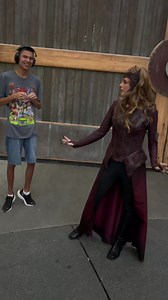 Scarlet Witch asking Thomas who taught him magic #autism #autismawareness #autismacceptance #asd #autismdad #differentnotless #specialneeds #disneyland #magickingdom #disneyfan #disney #disneyig #disneygram #disneylife #disneyparks #instadisney #instadisneyland #disneyinsta #disneycaliforniaadventure #dca #disneycharacters #disneyfriendsclub #disney100 #halloween #oogieboogiebash #avengerscampus #scarletwitch #disneylove | MagicWithThomas