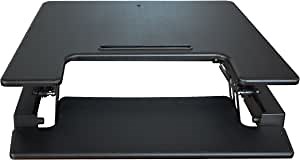 SuperDesk 29 inch Sit or Stand Adjustable Desk, Black