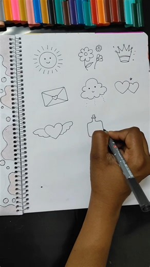 “15 Easy Cute Doodles ✏️ | Simple Drawing Ideas for Notebook 💖”