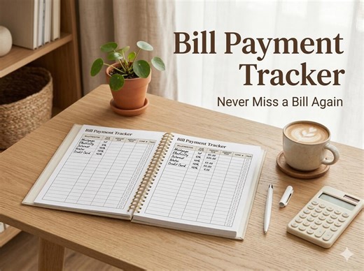 Bill Payment Tracker Printable | Monthly Bill Organizer | Budget Planner PDF | Instant Download - Etsy