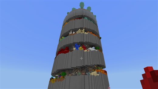 Minecraft Parkour Spiral新版 587秒通关
