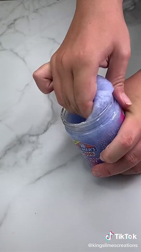 Cotton Candy Fizz Elmer's Glue Slime Tutorial