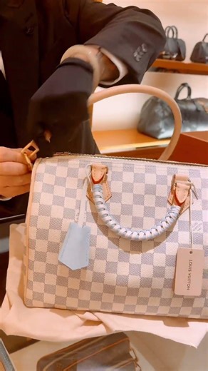 🩵🤍Proof that love lasts — Speedy 30 Soft, Damier Azur. #lv #lvspeedy #luxeverdict #louisvuitton