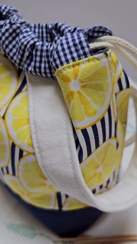 Handmade Knitting Project Bag: Sock Drawstring Bag - Etsy