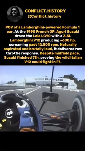 When Lamborghini engines screamed in F1 #history #america #monstertruck #shorts