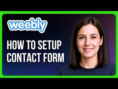 How to Setup Contact Form in Weebly Website