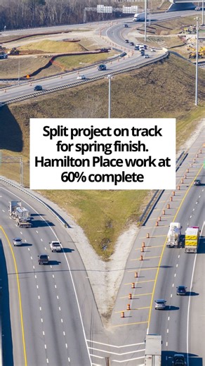 Chattanooga Times Free Press on Instagram: "Construction remains behind schedule on the $161.6 million second phase of Chattanooga’s monstrous road-building project, the Interstate 75/Interstate 24 interchange at the Tennessee-Georgia state line. Work will continue into 2026, months beyond the original targeted late-2025 finish date. Read the full story by clicking the link in our bio. Video by Brynn Meisse #tennessee #chattanooga #construction #i75 #i24 #transportation #highway #hamiltoncounty