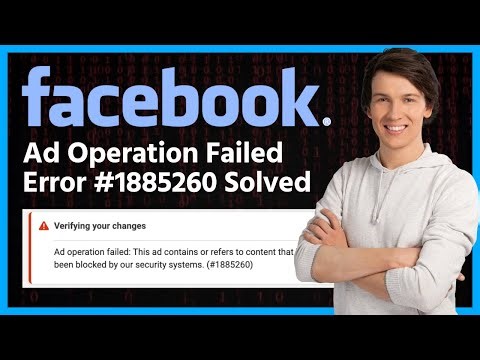 Facebook Ad Operation Failed This ad contains content that has been blocked by our security system