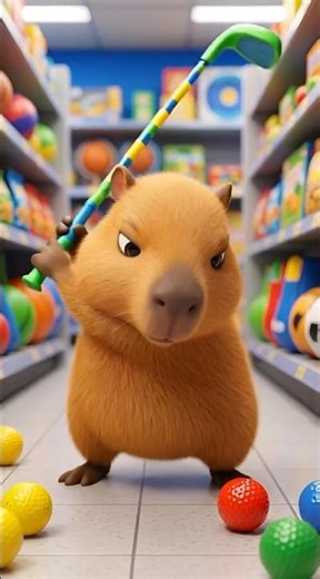 Can Little Capi Make This Shot? ⛳