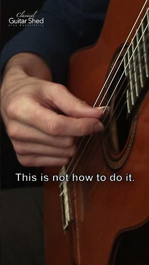 Master the Basic Right-Hand Stroke #shorts #classicalguitarshed #classicalguitar #guitarlesson