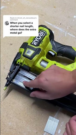 How to insert different length brad nails #powertools101