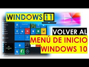 Volver al menú de inicio de Windows 10 en Windows 11