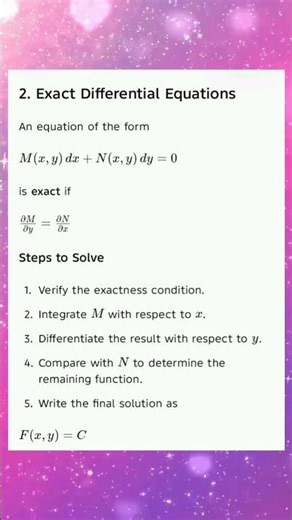MA25C03 UNIT 1 First \rorder and first-degree ODE: Variables separable–Exact equations–Leibnitz’s