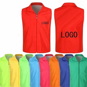 [Hot Item] Advertising Customized Can Print Volunteer Group Supermarket Overall Visibility Vest Uniform