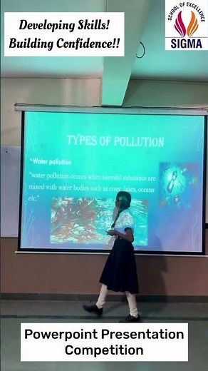 Powerpoint Presentation on Pollution by Class 7 student #education #school