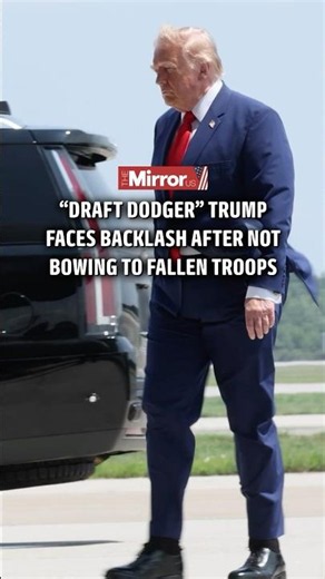Undignified Transfer - Trump fails to bow to fallen soldiers