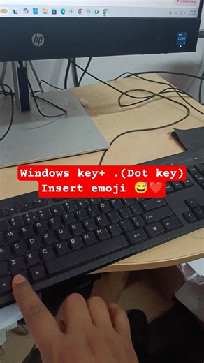 PC/Laptop me Emoji kaise insert kare | How to insert emoji in computer ms word || #shortcutkeys