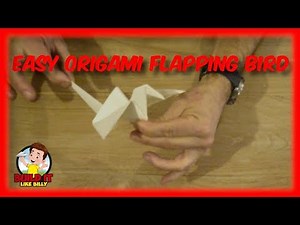 Easy Origami Flapping Bird