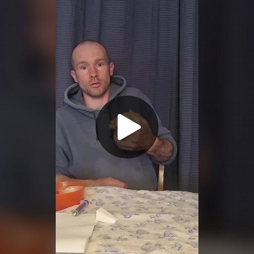 Tiny, the 2 week.old Labrador puppy we've been sponge feeding. #labradorpuppy #handrearing #tinypuppy #puppies