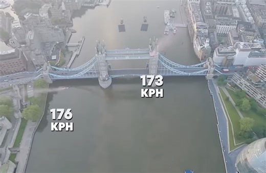 Wingsuiters Fly Through London's Tower Bridge