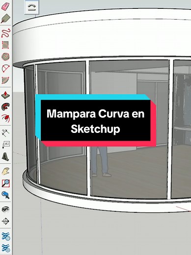 Crea mamparas curvas en Sketchup de forma fácil