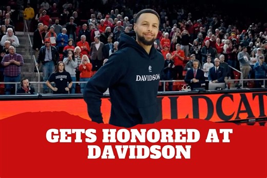 Steph Curry gets emotional as he receives honors at Davidson