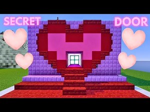 Minecraft Valentine’s Heart JEB Door (Bedrock) – Hidden Pop-Up Steps! ❤️🔧