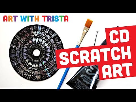 Scratch Art on a CD Art Tutorial - Art With Trista
