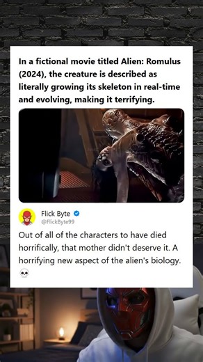 Alien Romulus 2024 Creature Growing its Skeleton in Real Time Scene