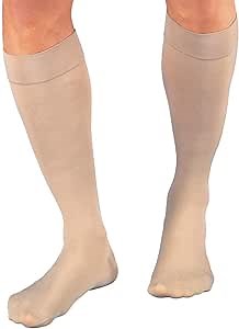 JOBST Relief 15-20 mmHg Compression Stockings, Knee High, Closed Toe, Beige, Medium