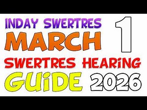 Swertres Hearing Today by Inday Swertres | March 1, 2026 Swertres Guide