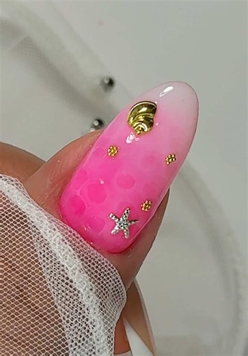 💕Uñas Decoradas Con Efecto Gotas De Agua💅 #nailart #uñasyefectos #uñasrosa @JAN BEAUTY Esmaltes y pestañas
