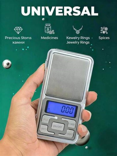 1pc 200g High Precision Digital Electronic Scale, Jewelry Scale, Mini Stainless Steel Scale, Pocket Digital Scale, Gold Balance, Portable Pocket Scale, Medical Jewelry Electronic Scale, Kitchen Scale, Practical Tool, Precise Measurement Of Food Ingredients, Digital Pocket Scale | SHEIN