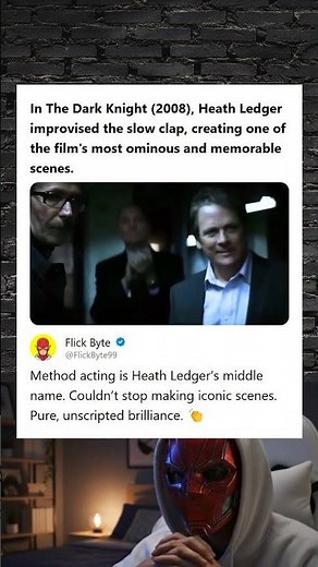 The Dark Knight 2008 Heath Ledger Improvised the Iconic Slow Clap Scene