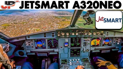 Jetsmart Airbus A320neo landing at Cusco Peru