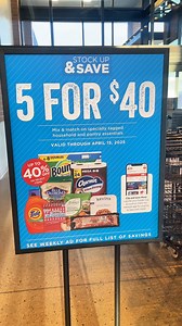 We are LIVING for these savings! Stop by your local Harmons and stock up with our 5 for $40 deal, featuring household and pantry favorites like Charmin, Just Bare Chicken, Tide Pods, Wyman’s Fruit, Uncrustables, and more! Mix and match any 5 sale items, and any additional sale item is only $8! Don't wait, start shopping today! #MyHarmons #Utah #UtahEats #UtahFoodie #UtahGrocer #GroceryHaul #GroceryDeal #ShopLocal #SupportLocal | Harmons Grocery Stores