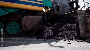 The process of asphalting and paving roads using asphalt compactor machines and steam roller compactors